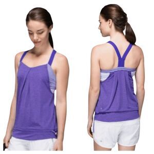 LULULEMON ATHLETICA Women's Athletic Tank Top With Built-in Bra Size 4